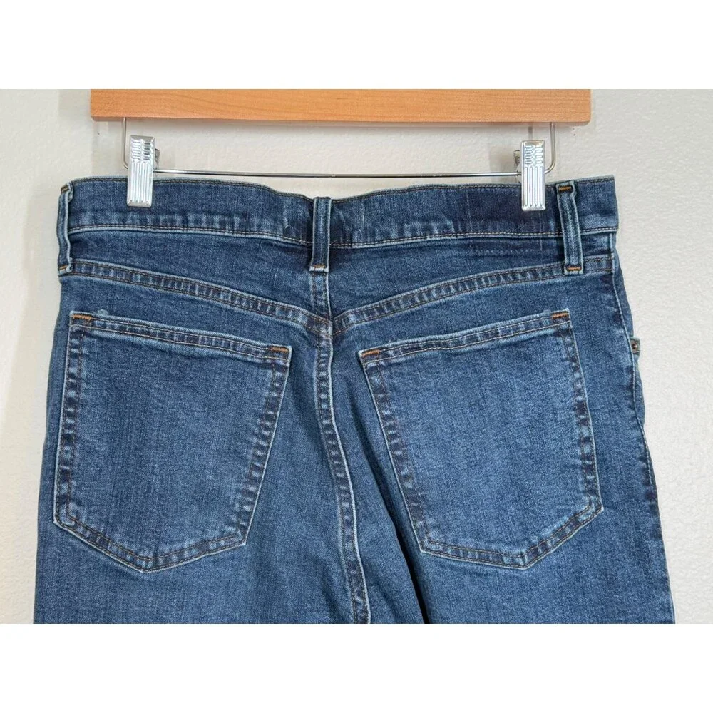 Abercrombie & Fitch 90s Straight Leg Ultra High Rise Jeans Sz 10 R 30 Blue Denim
